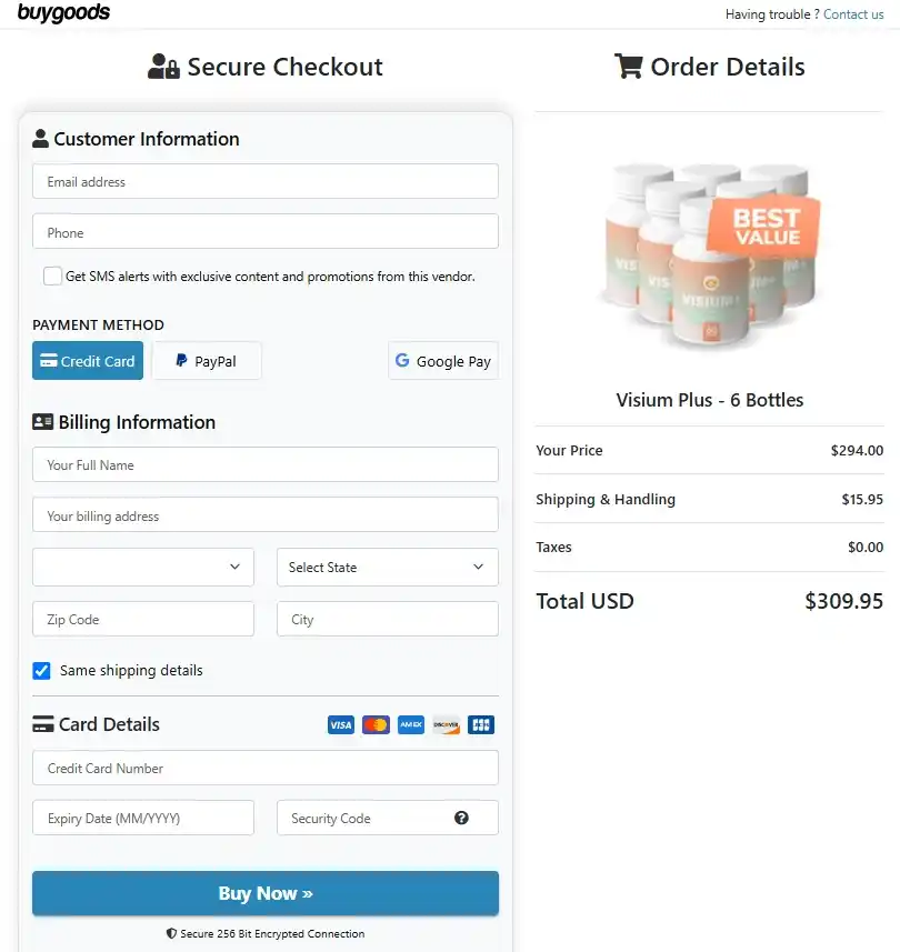 Visium Plus Visium Plus Order Page